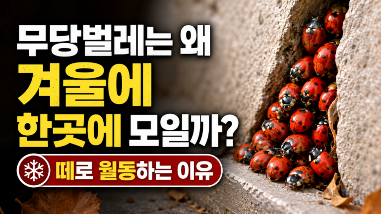 무당벌레는 왜 겨울이 되면 한곳에 모일까? 떼로 월동하는 이유