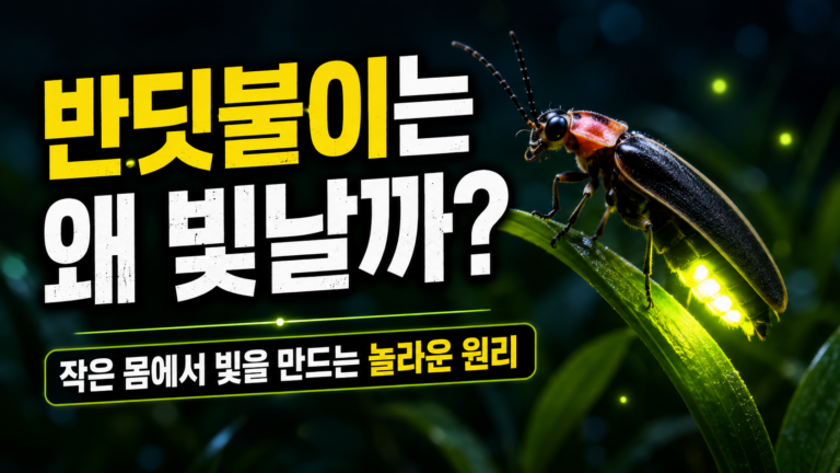 반딧불이는 왜 빛날까? 작은 몸에서 빛을 만드는 놀라운 원리