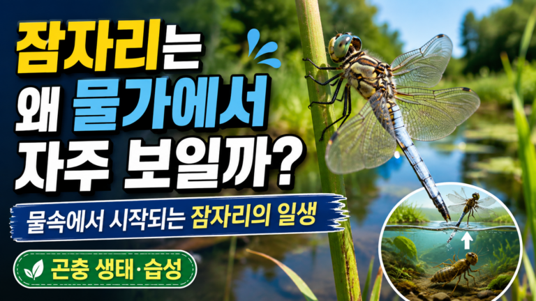잠자리는 왜 물가에서 자주 보일까? 물속에서 시작되는 잠자리의 일생