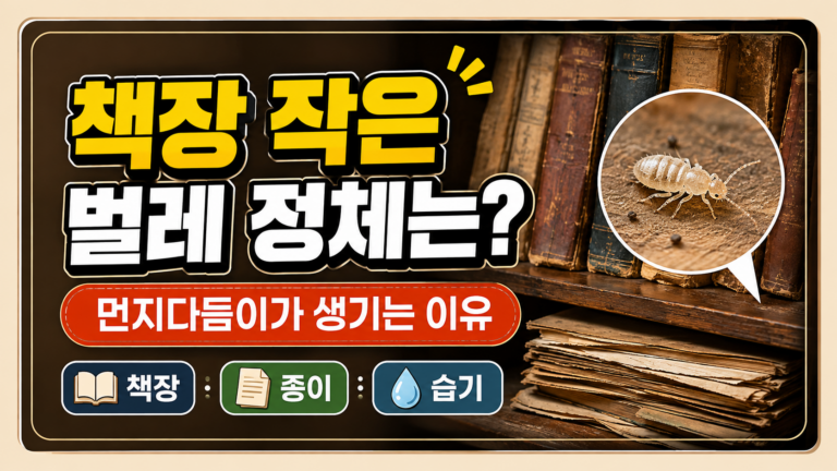 책장 속 먼지다듬이의 정체