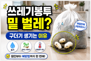 쓰레기봉투 속 구더기 원인 공개