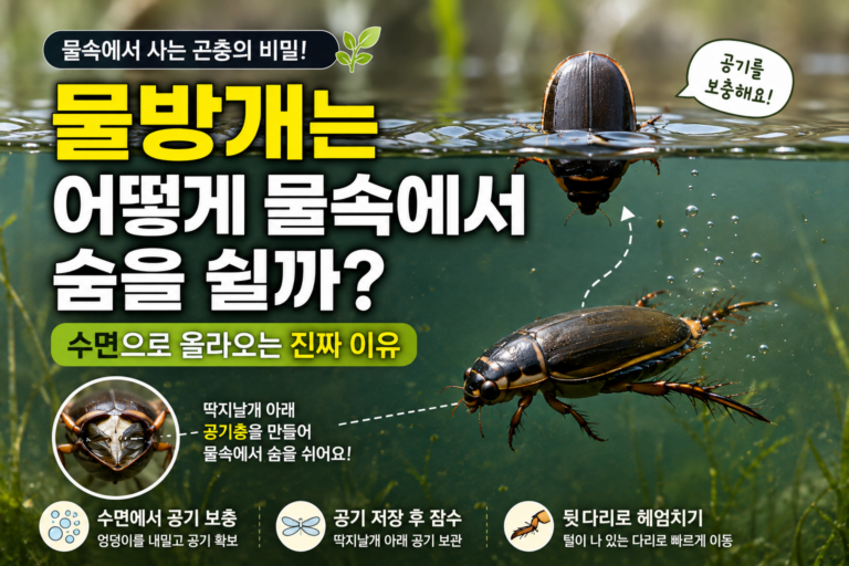 물방개의 수중 호흡 비밀